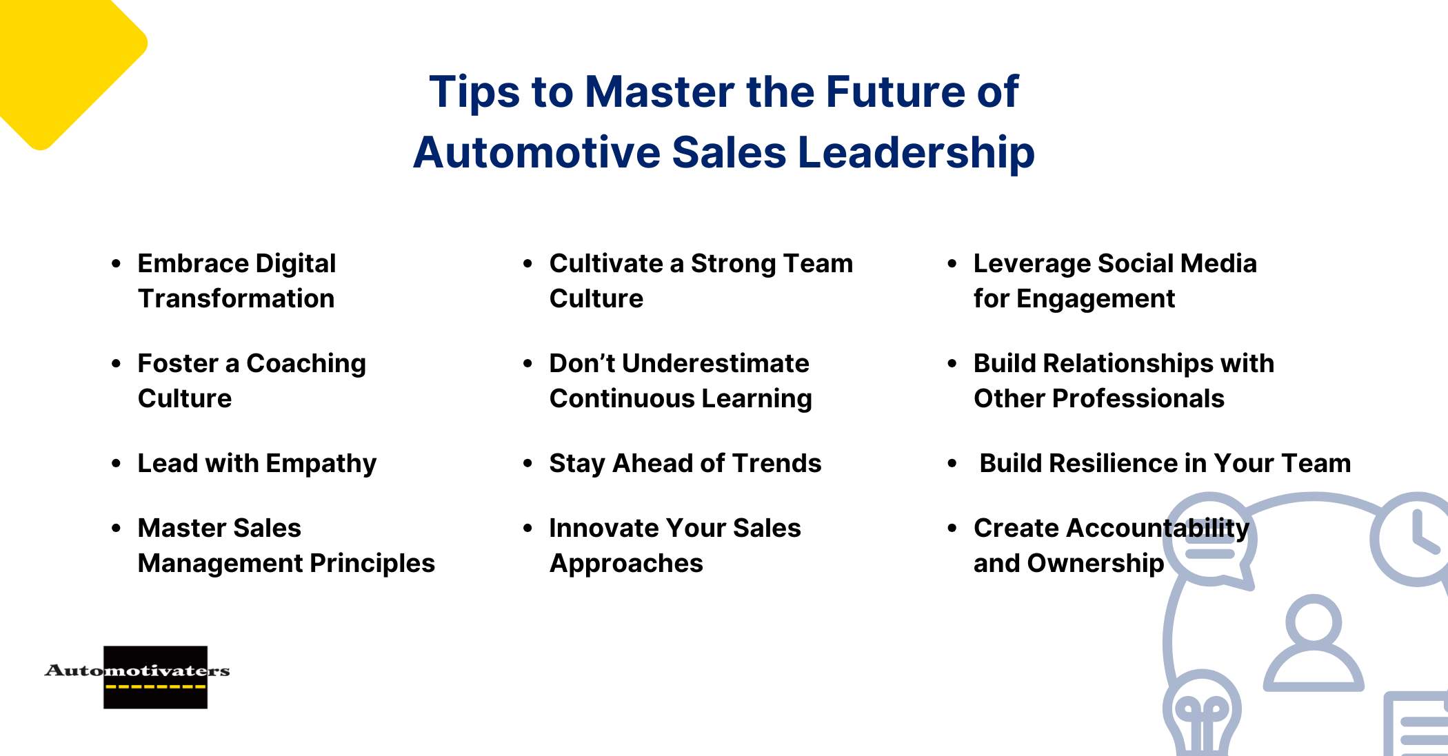 Tips to Master the Future of Automotive Sales Leadership