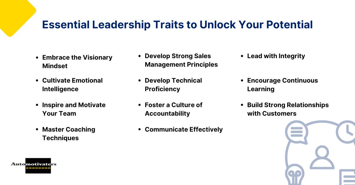 Essential Leadership Traits to Unlock Your Potential