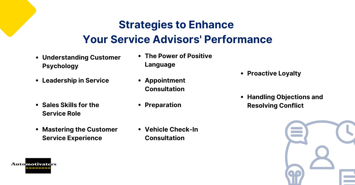 Important Strategies to Enhance Your Service Advisors' Performance