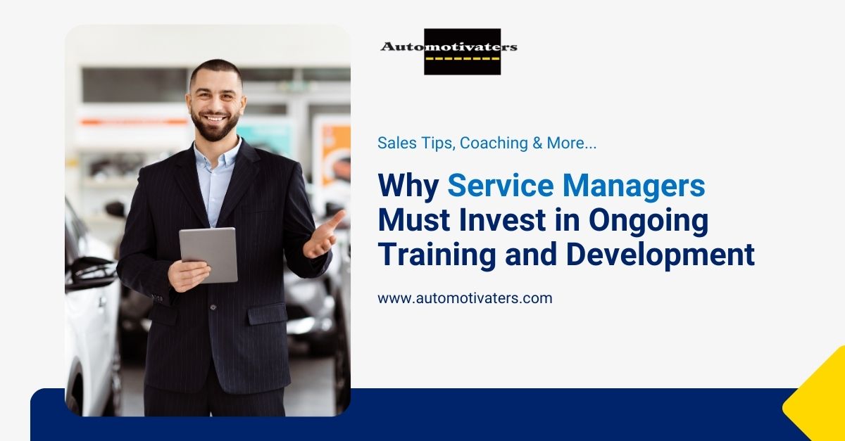 Why Service Managers Must Invest in Ongoing Training and Development