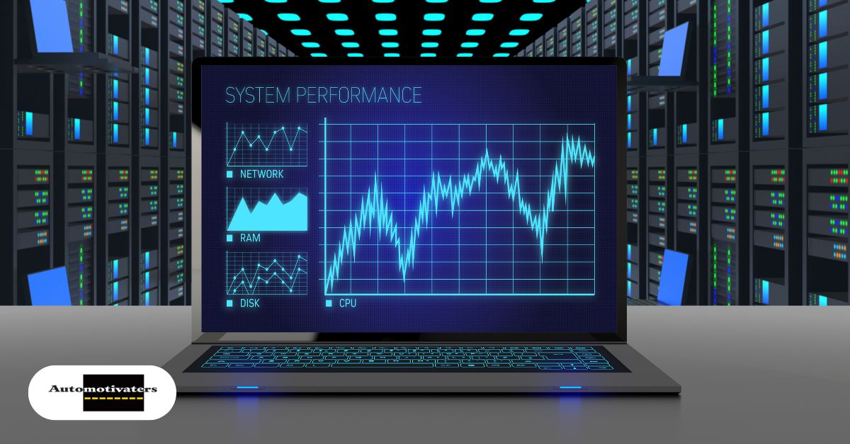 Team leader points to a digital KPI dashboard displaying service performance metrics